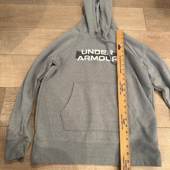 UNDER ARMOUR WOMENS HOODIE LOOSE FIT SMALL GRAY HEAT GEAR - Picture 2 of 6